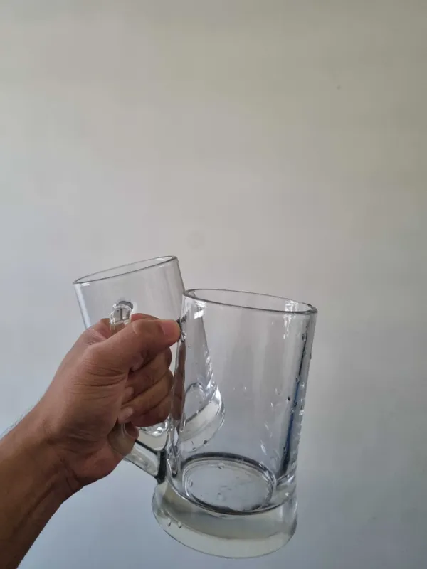 Set of 2 Premium 660ml Glass Mugs – For Beer or Milkshakes — фото 5