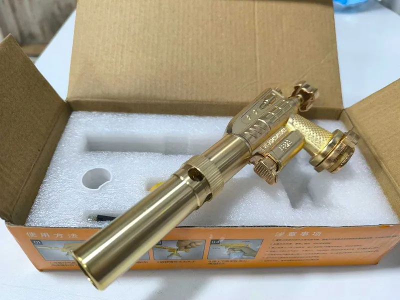 Газовая Туристическая горелка с пьезоподжигом корпус из метала. — фото 2