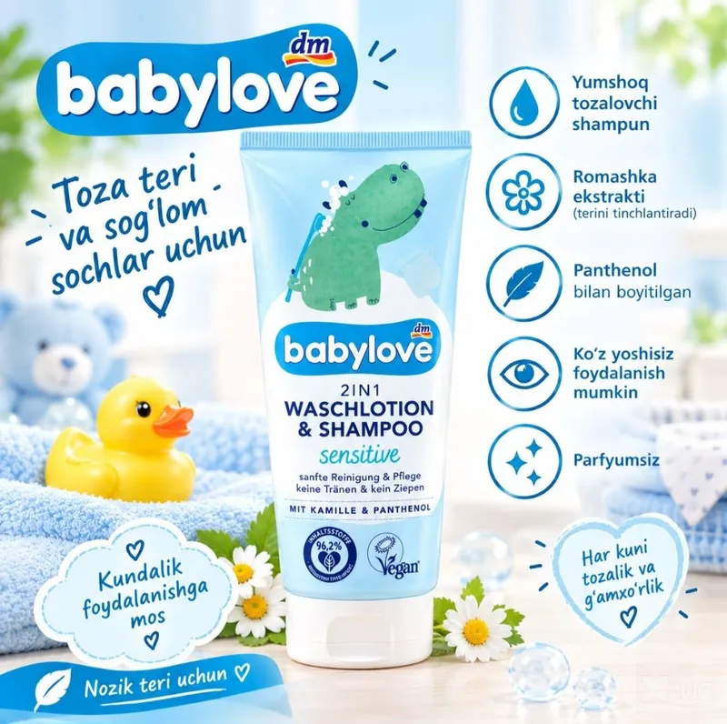 Babylove bolalar va chaqaloqlar uchun parvarish vositalari 3 Babylove bolalar va chaqaloqlar uchun parvarish vositalari 3