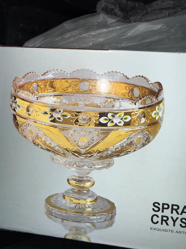 SPRAY VASE CRYSTAL GLASS 3