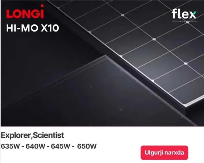 Longi Hi-Mox10 anti-dust quyosh panellari