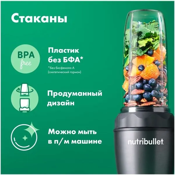 Стационарный блендер NutriBullet NB100DG 3