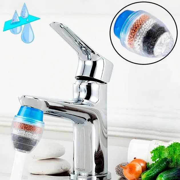 Фильтр для воды на кран пятислойный грубой очистки