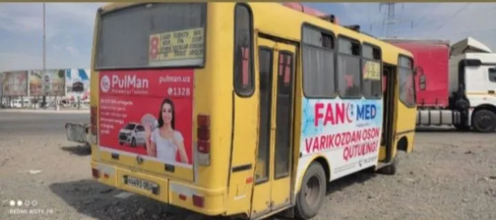 Автобусда реклама/Avtobuslarda reklama/Реклама на автобусах. — фото 3