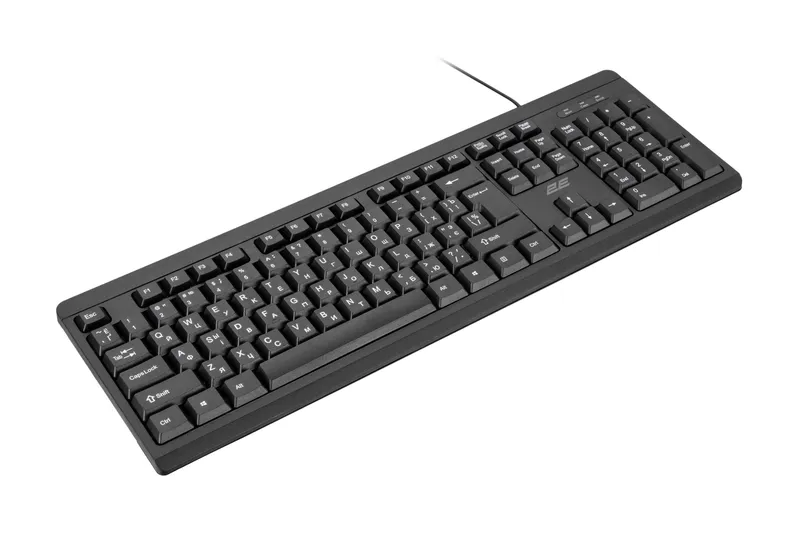 2E KS108 membranali klaviatura, USB-A, qora 1 2E KS108 membranali klaviatura, USB-A, qora 1