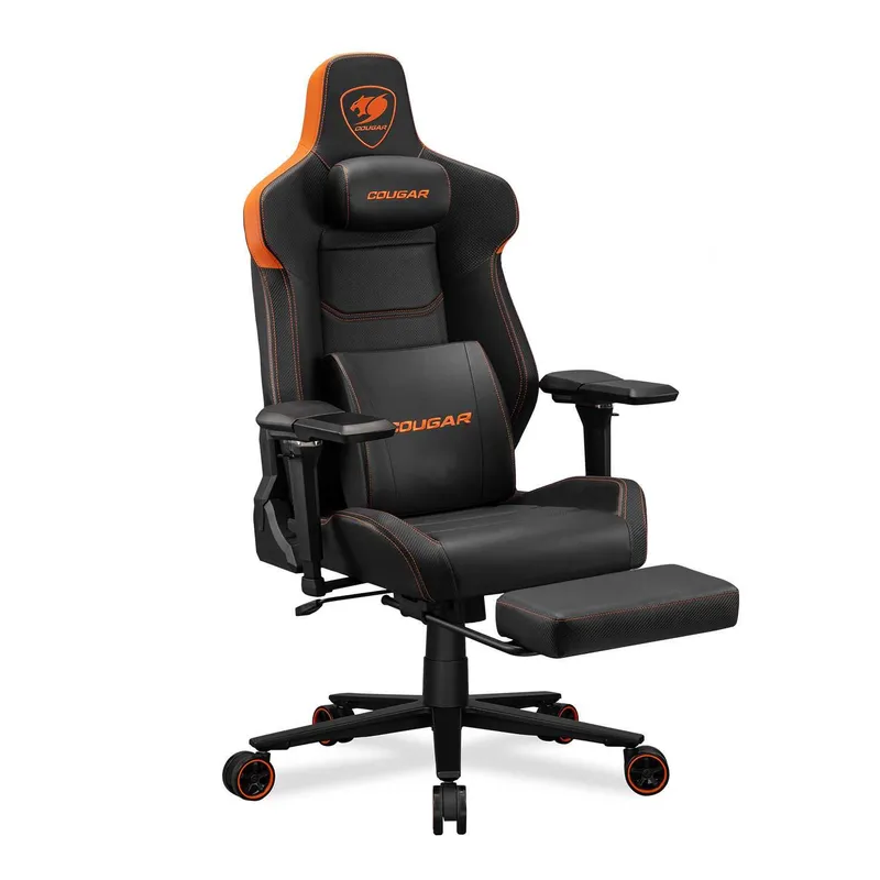 Игровое кресло для геймеров Cougar Armor EVO M Оранжевый и Золотой — фото 3