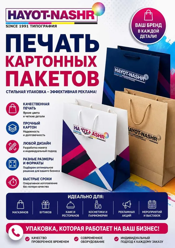 Изготовление картонных пакетов