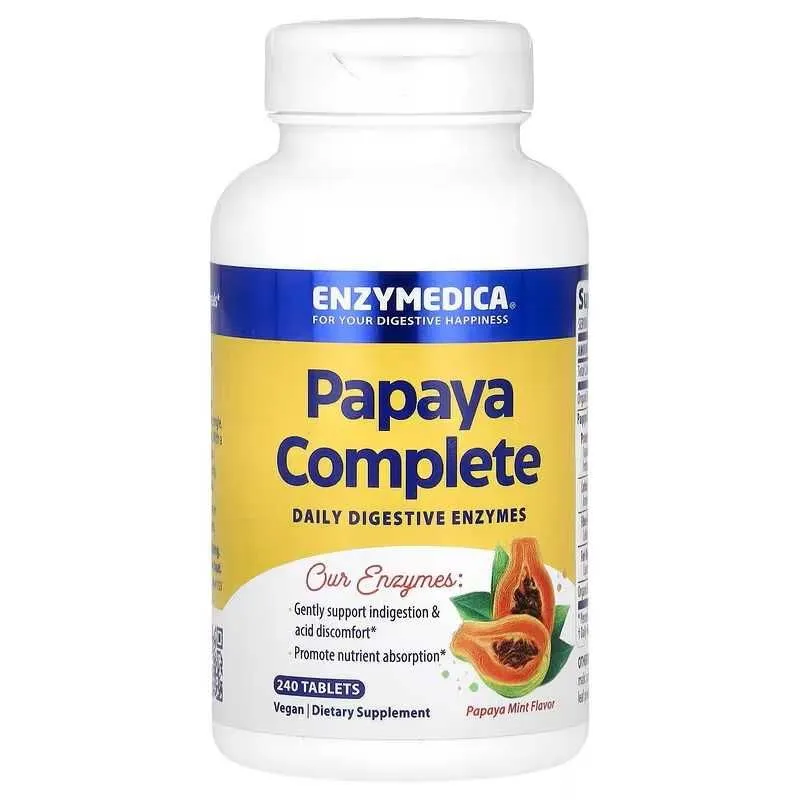 Enzymedica Papaya Complete папайя и мята 120 и 240 таблеток — фото 2 Enzymedica Papaya Complete папайя и мята 120 и 240 таблеток — фото 2