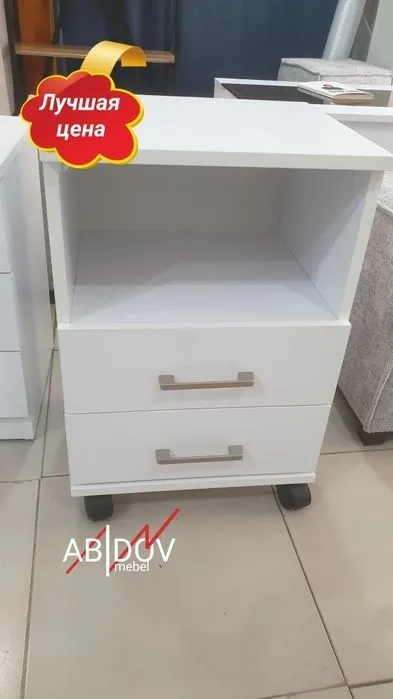 Компактная и функциональная тумбочка на колёсиках. Новое! — фото 1