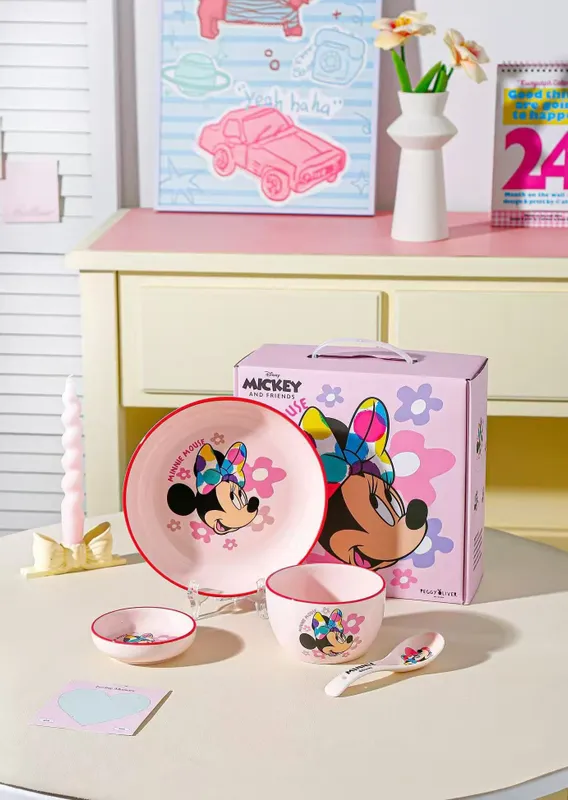 Bolalar idish toʻplami Mickey Mouse (keramik detskiy nabor)