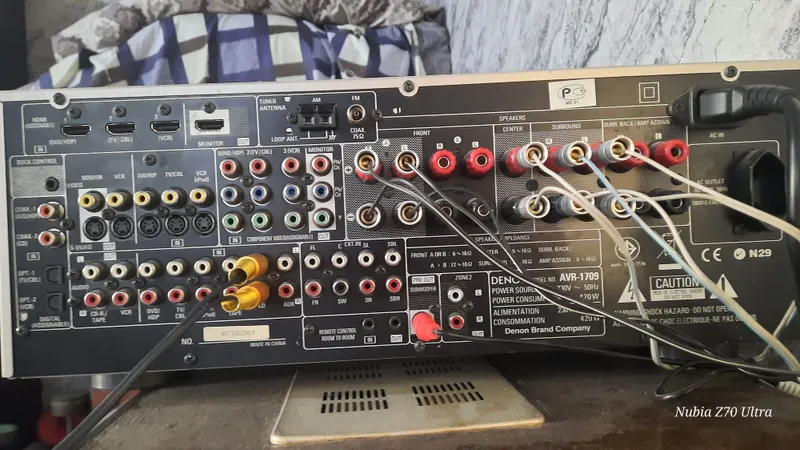 DENON avr 1709 ресивер/домащный кинотеатр — фото 6