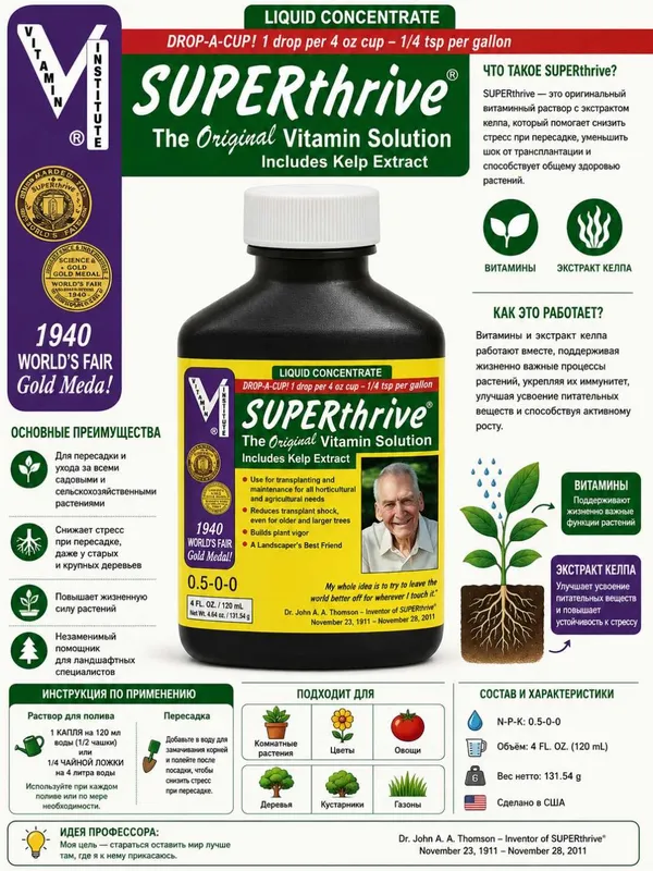SUPERthrive The Original Vitamin Solution with Kelp Extract 120 мл — фото 1