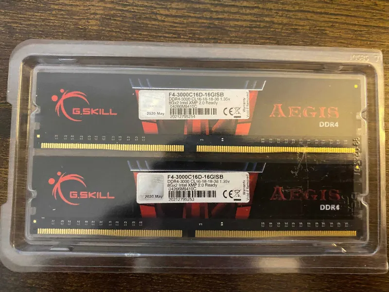 Оперативная память GSkill DDR4 3000Mhz 2x8gb