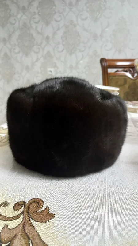 Мужская норковая шапка XL — фото 1