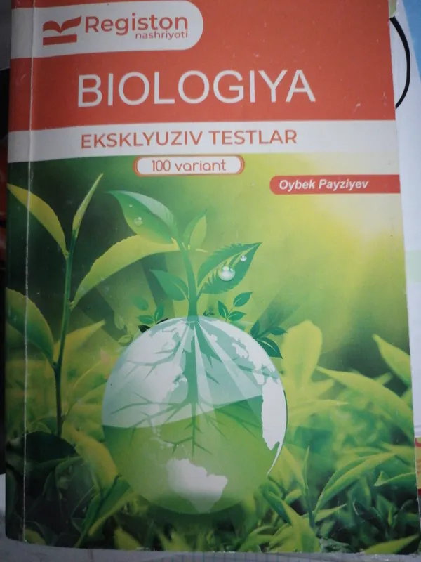 SERIFIKAT BIOLOGIYA BOOK"TEST"EKSKLYUZIV_testlar