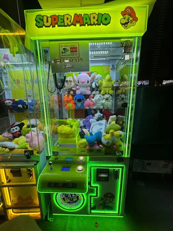 Kran aparat Super Mario 1500$ lik