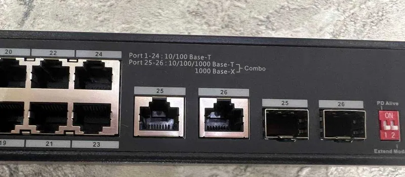 Dahua PFS3226-24ET-240 24 портовый POE свитч + 2 порта rj45 Гигабитные — фото 5