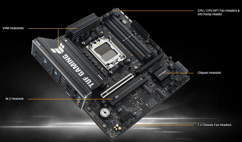 Материнская плата ASUS TUF GAMING B850M-E WIFI — фото 4