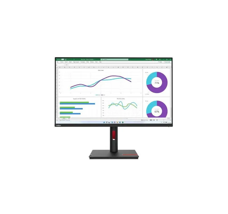 - Монитор Lenovo ThinkVision T32H-30 32" IPS QHD 60Hz 1 - Монитор Lenovo ThinkVision T32H-30 32" IPS QHD 60Hz 1