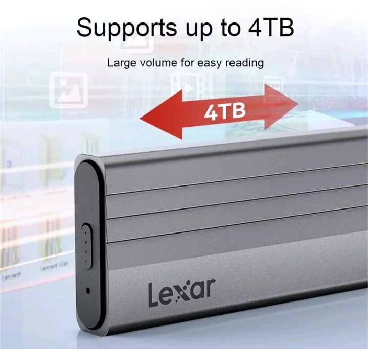 Кейс, корпус для дисков NVMe M2, LEXAR, 10 Gb/s 1 Кейс, корпус для дисков NVMe M2, LEXAR, 10 Gb/s 1