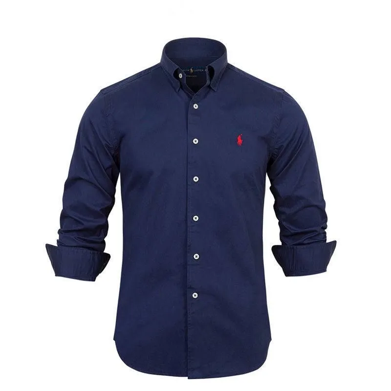 Рубашка Ralph Lauren, 2XL, тёмно-синяя.