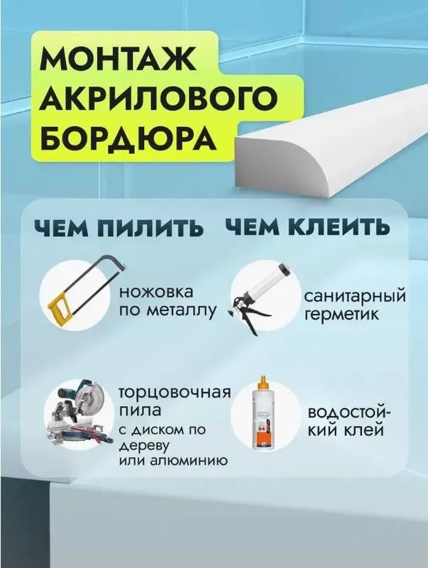 Продажа и установка пристеночных бортиков для ванны. — фото 5