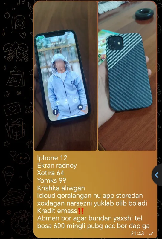 iphone 12 malumot rasmda