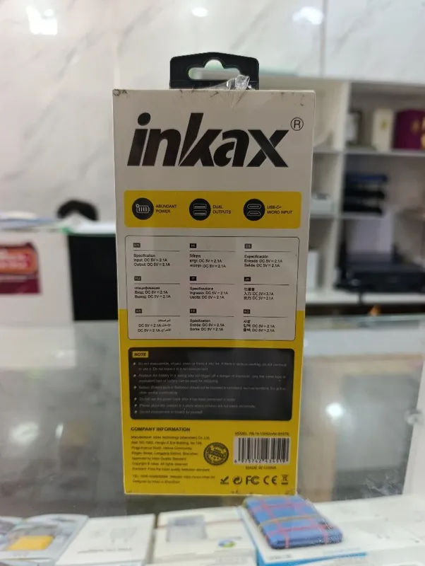 Inkax Convenience PB-19 Model Power bank sotiladi..! 2