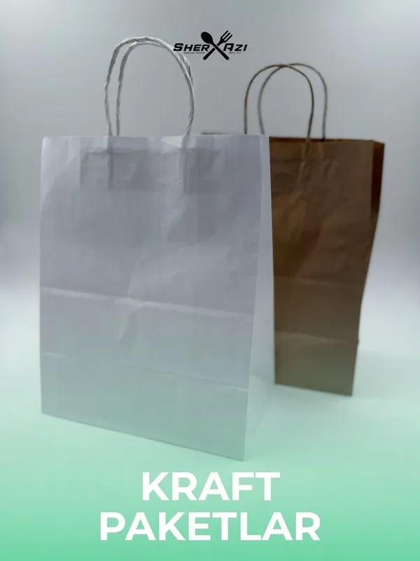 Qog'oz paket / Крафт пакеты / Kraft paket