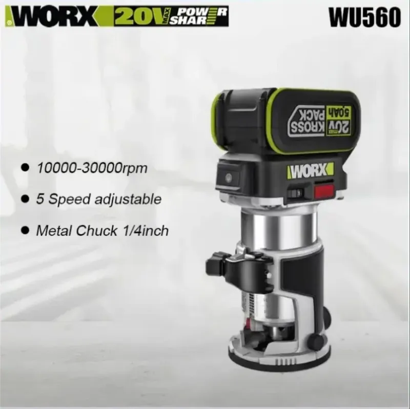 Worx Wa3054 Аккумуляторный фрезер 20V 4Ah + зарядка — фото 3
