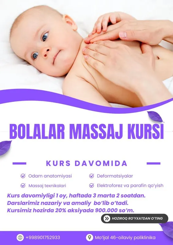 Bolalar Massaj Kursi