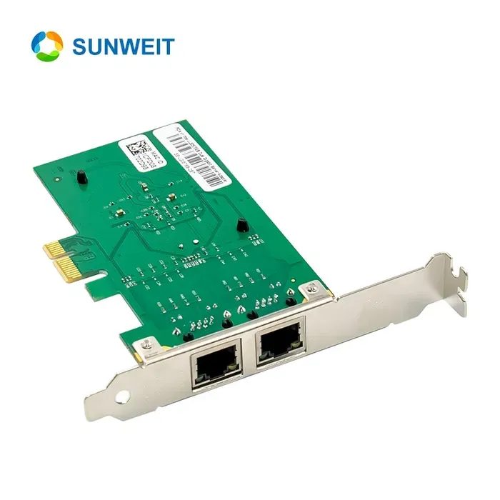 PCi-e Intel i350-T2 Dual RJ45 GigabitСетевая карта 7