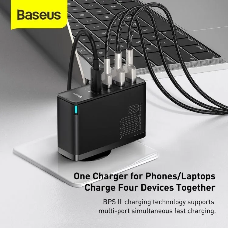 Baseus Gan 2 PRO 100w зарядное устройство адаптер для зарядки 65w — фото 2