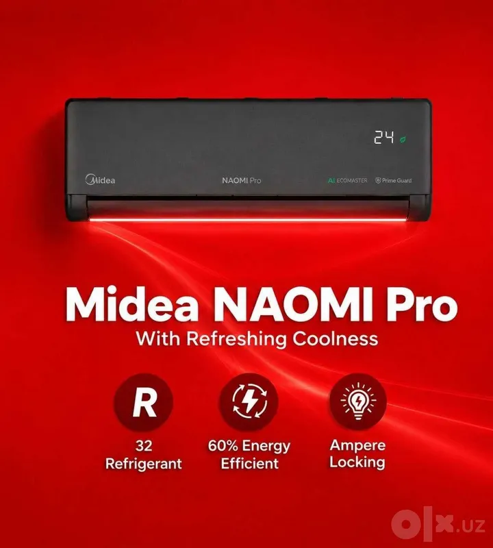 Кондиционер Midea модель NAOMI Pro - 12,000 Btu/ Inverter/ модель 2026 1 Кондиционер Midea модель NAOMI Pro - 12,000 Btu/ Inverter/ модель 2026 1