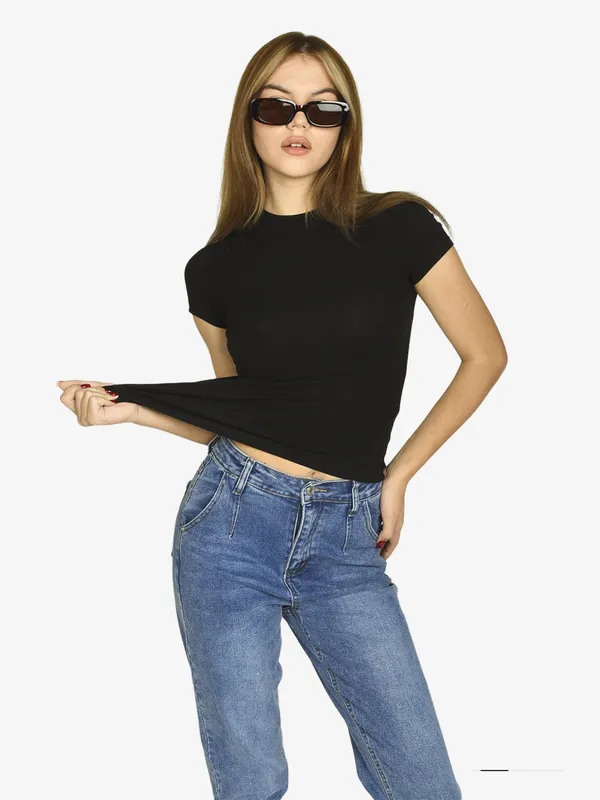 Топ в рубчик чёрный, S-XL продаю по себестоимости 6