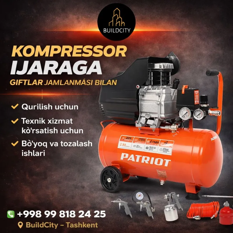Аренда компрессоры | Kompressor ijaraga | komplekt ijara