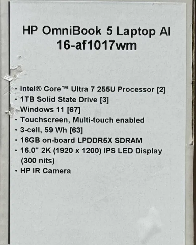 HP OmniBook 5 Ai — Core Ultra 7 255U / 1TB M.2 NVM — фото 4