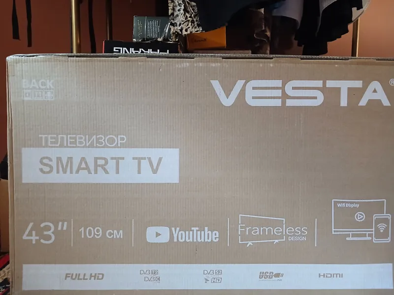 Телевизор VESTA 43" SMART TV 1 Телевизор VESTA 43" SMART TV 1