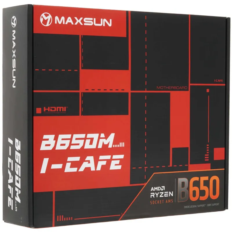 - Материнская плата Maxsun B650M I-CAFE DDR5 3
