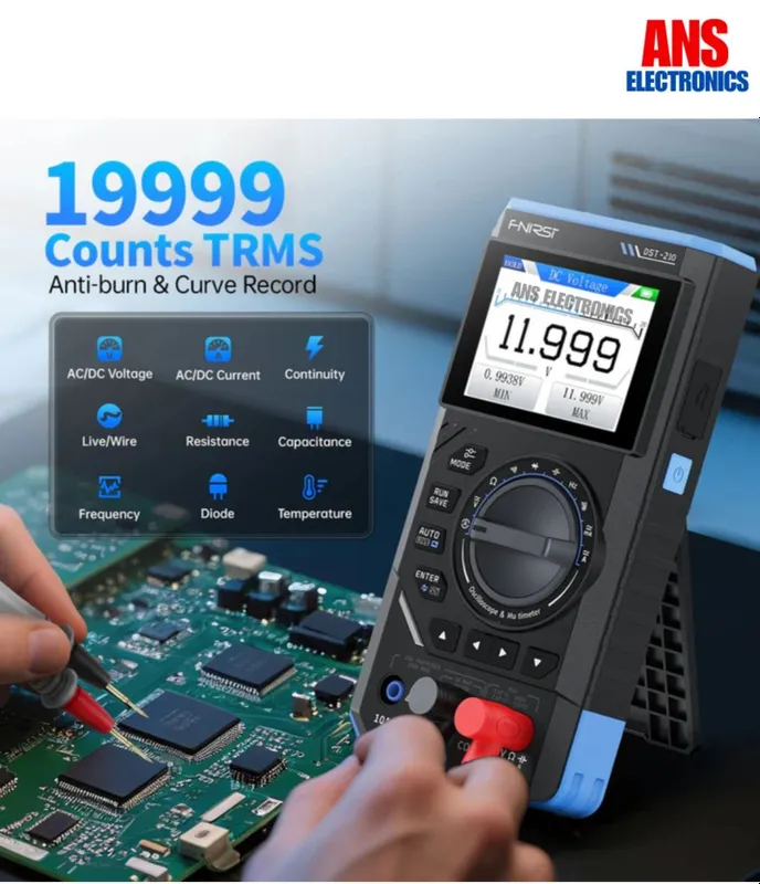 Тестер FNIRSI DST-210 3в1 58 y.e. ОПИСАНИЕ Многофункциональный тест — фото 1