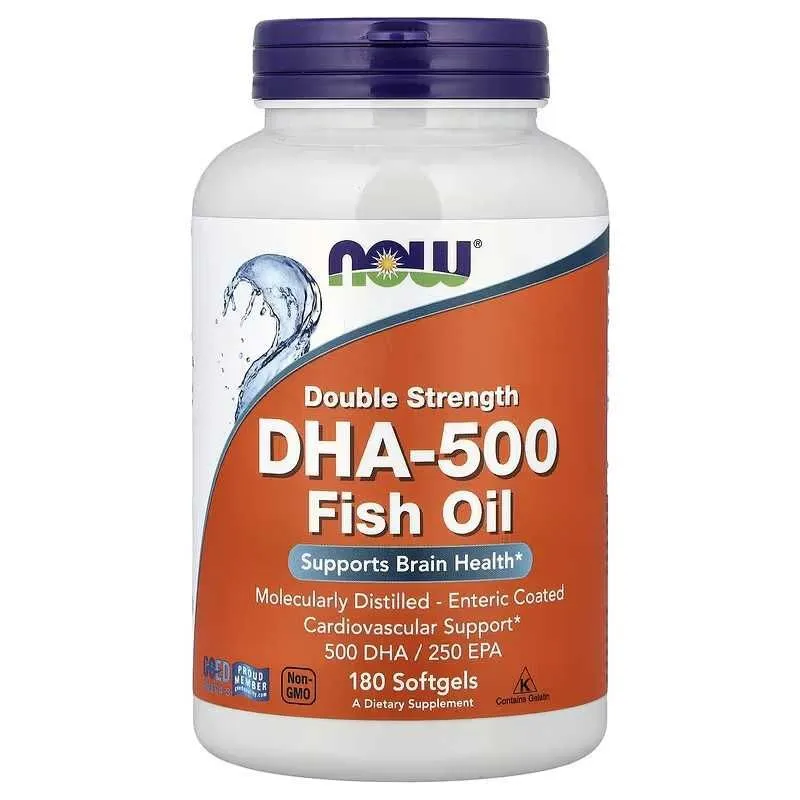 NOW Foods DHA-500 DHA-1000 omega — фото 2