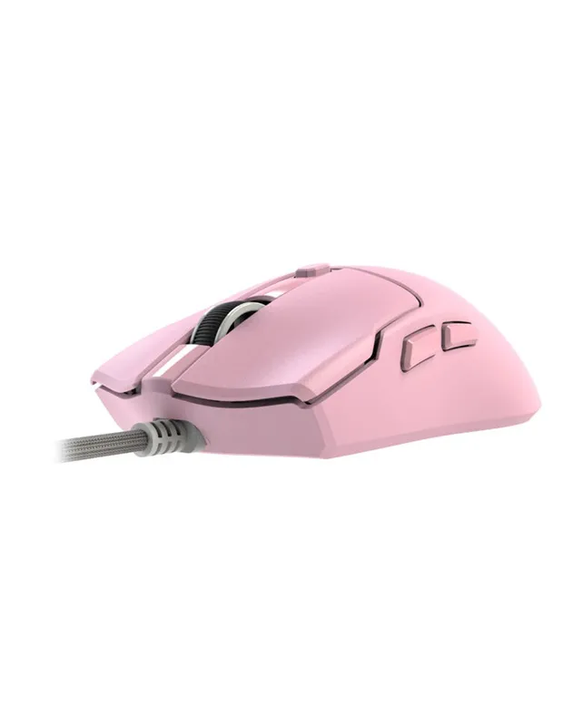 Мышь игровая 2E GAMING MG315, USB-A, проводная, 6200 dpi, PixArt3327, 6 кнопок, 1.6 м, розовая — фото 2 Мышь игровая 2E GAMING MG315, USB-A, проводная, 6200 dpi, PixArt3327, 6 кнопок, 1.6 м, розовая — фото 2