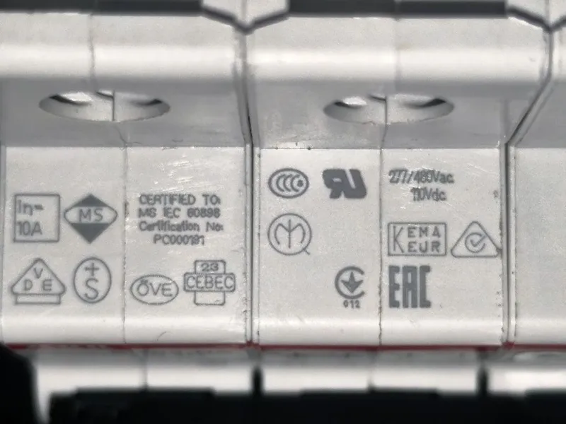 Автоматический выключатель ABB 3P+N S203 C10NA — фото 2