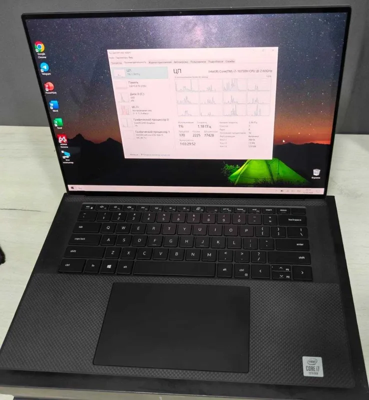 Ultrabook DELL XPS 15 9500 i7-10750H 6/12 5GHz, 16 GB RAM, 256 GB SSD