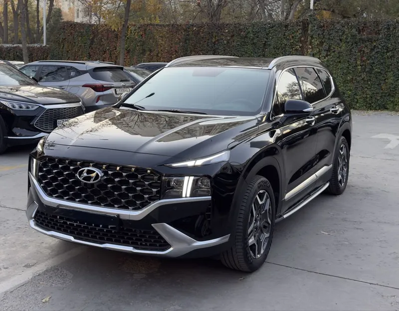 Hyundai Santa Fe 2022, 2.4 Full — Ideal holatda! Qora rangda. — фото 2