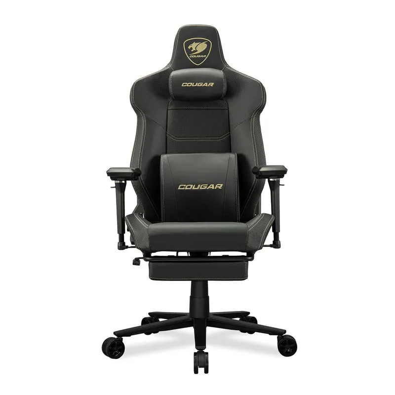 Игровое кресло для геймеров Cougar Armor EVO M Оранжевый и Золотой — фото 4