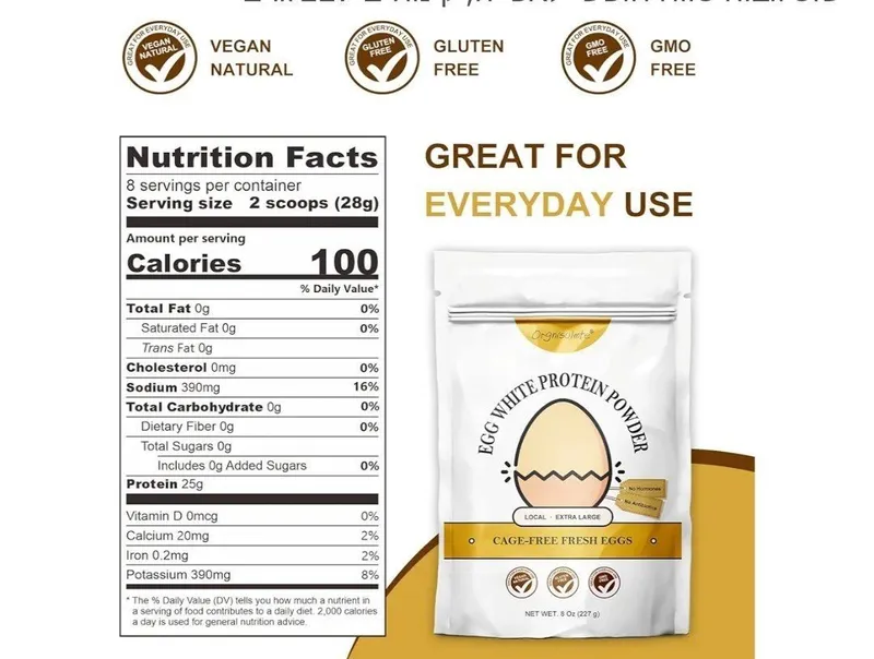 Egg white protein, sport nutrition,протеин,227 g,whey protein — фото 1