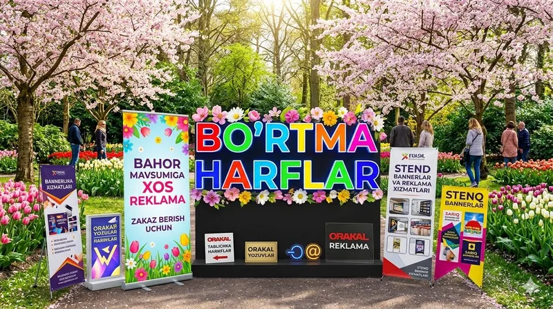 Reklama Boʻrtma harflar bannerlar — фото 2