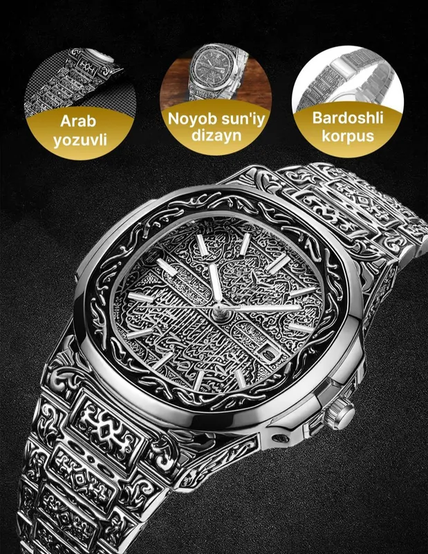 Noyob sun'iy dizayn korinishdagi qoʻl soati