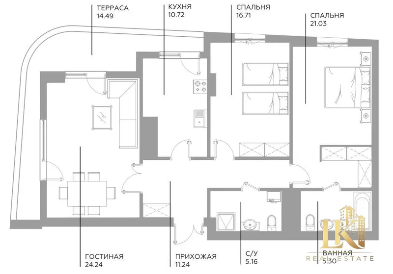 3/5/15 ЖК Infinity, Яшнабадский район, с видом на город, коробка — фото 2